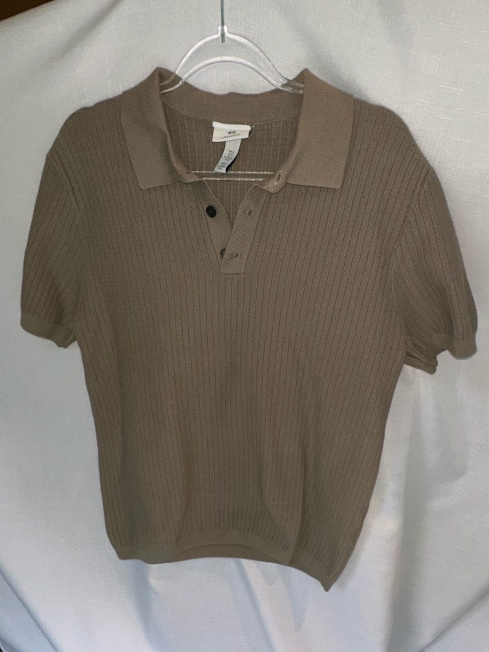 H&M Men’s Relaxed Fit Short Sleeve Collared Sweater Size M